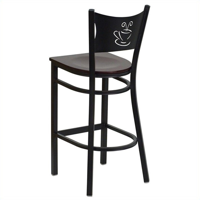 Home Square Quilted Adjustable Bar Stool with Arms in Green - Set of 3