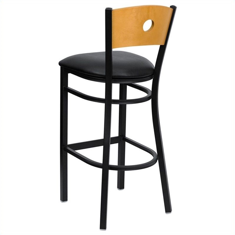 Home Square Quilted Adjustable Bar Stool with Arms in Purple - Set of 3