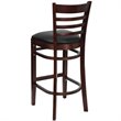 Home Square Quilted Adjustable Bar Stool with Arms in White - Set of 3