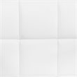 Home Square Quilted Bar Stool with Arms in White Finish  - Set of 3