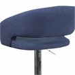 Home Square Fabric Adjustable Swivel Bar Stool in Blue Finish - Set of 3