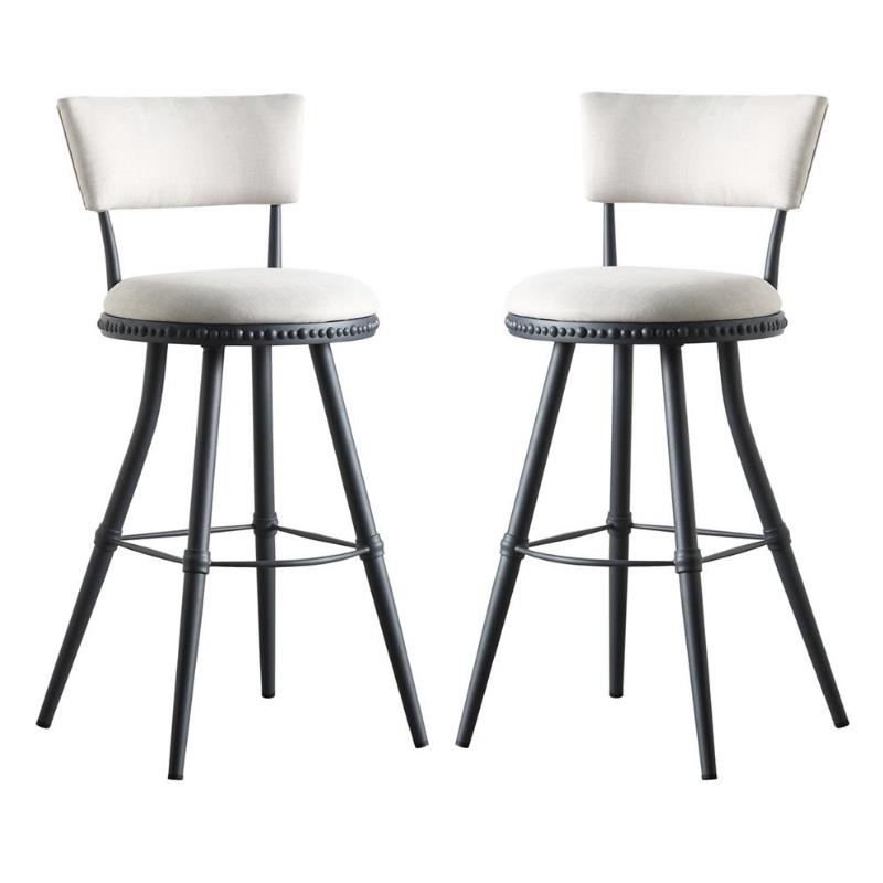 Home Square Benton Metal Upholstered 31