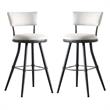 Home Square Benton Metal Upholstered 31
