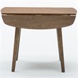 Home Square 3-Piece Set with Dining Table/2 Dining Chairs in Barnwood Wire-Brush