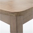 Home Square 3-Piece Set with Dining Table/2 Dining Chairs in Barnwood Wire-Brush
