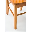 Home Square 4-Piece Set with 2 Dining Benches & 2 Dining Chairs in Oak