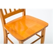 Home Square 4-Piece Set with 2 Dining Benches & 2 Dining Chairs in Oak