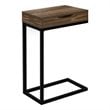 Home Square 1 Drawer Reclaimed Look End Table in Brown and Black - Set of 2
