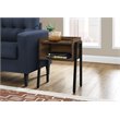 Home Square Reclaimed Look End Table in Brown and Black - Set of 2