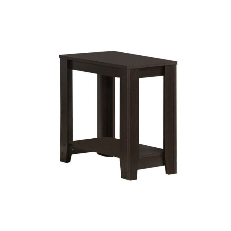 Home Square Accent Side Table in Cappuccino Finish - Set of 2
