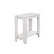 Home Square Sturdy Tapered Legs End Table in White Finish - Set of 2