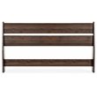 Home Square 2 Piece Bedroom Set with Queen Headboard and Platform Bed in Mocha
