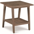 Home Square Wood Square End Table in Natural - Set of 2