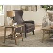 Home Square Wood Square End Table in Natural - Set of 2