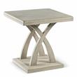 Home Square Wood End Table in Gray Finish - Set of 2