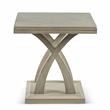 Home Square Wood End Table in Gray Finish - Set of 2