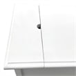 Home Square Modern Wood Storage End Table in White - Set of 2