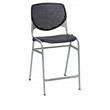 Home Square Plastic Counter Stool in Black - Set of 2