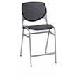 Home Square Plastic Counter Stool in Black - Set of 2