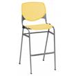 Home Square Stack Steel Frame Barstool in Yellow Finish - Set of 3