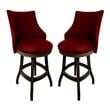 Home Square 2 Piece Solid Wood/Vinyl 30