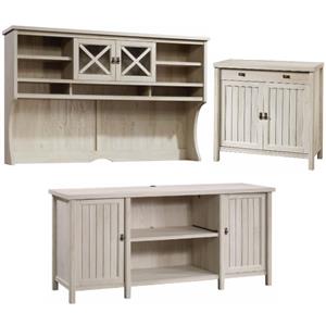home square 3-piece set with credenza large hutch & accent chest