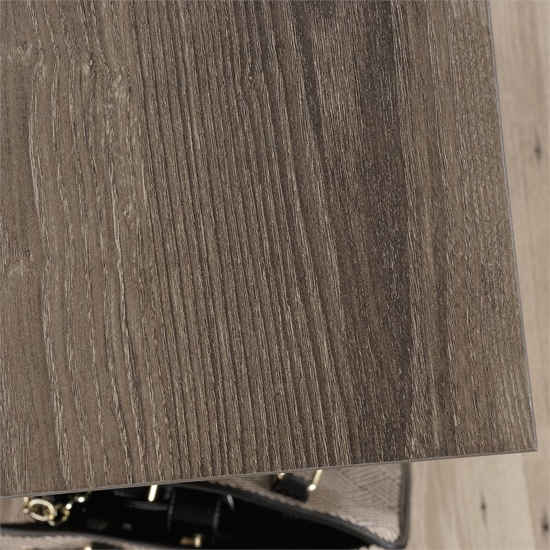 Home Square 2-Piece Set with Executive Desk & Lateral File Cabinet in Emery Oak