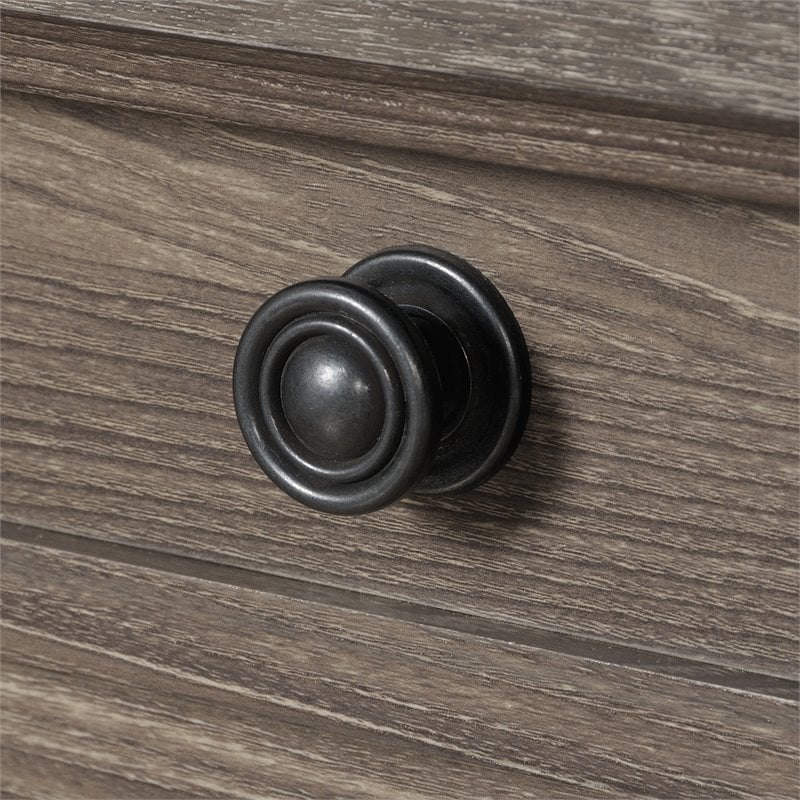 Home Square 2-Piece Set with Executive Desk & Lateral File Cabinet in Emery Oak