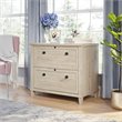 Home Square 2-Piece Set with L-Shaped Desk & Lateral File Cabinet in Chalk Oak