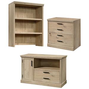 home square 3-piece set with hutch lateral file cabinet and filing cabinet
