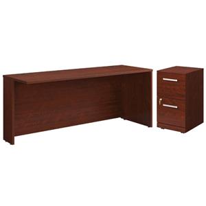 home square 2-piece set with desk shell & 2-drawers mobile file cabinet