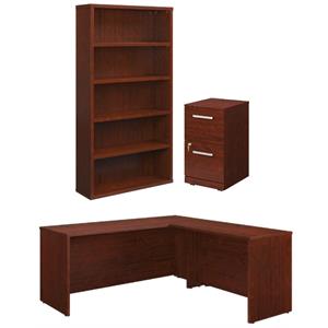 home square 3-piece set with desk 2-drawers mobile file cabinet & bookcase
