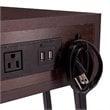 Home Square Side Table with Power and USB in Walnut - Set of 2
