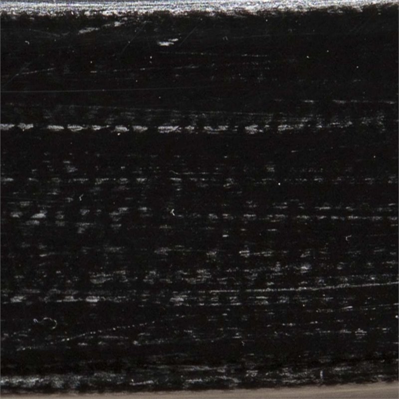 Home Square Jaymes Round Glass Top Metal End Table in Black - Set of 2