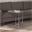 Home Square Modern Wood Expandable C-Table in Black - Set of 2