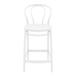 Home Square Indoor Outdoor Counter Stool in White - Set of 2