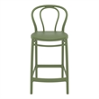 Home Square Indoor Outdoor Counter Stool in Olive Green - Set of 2