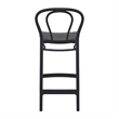 Home Square Indoor Outdoor Counter Stool in Black - Set of 2