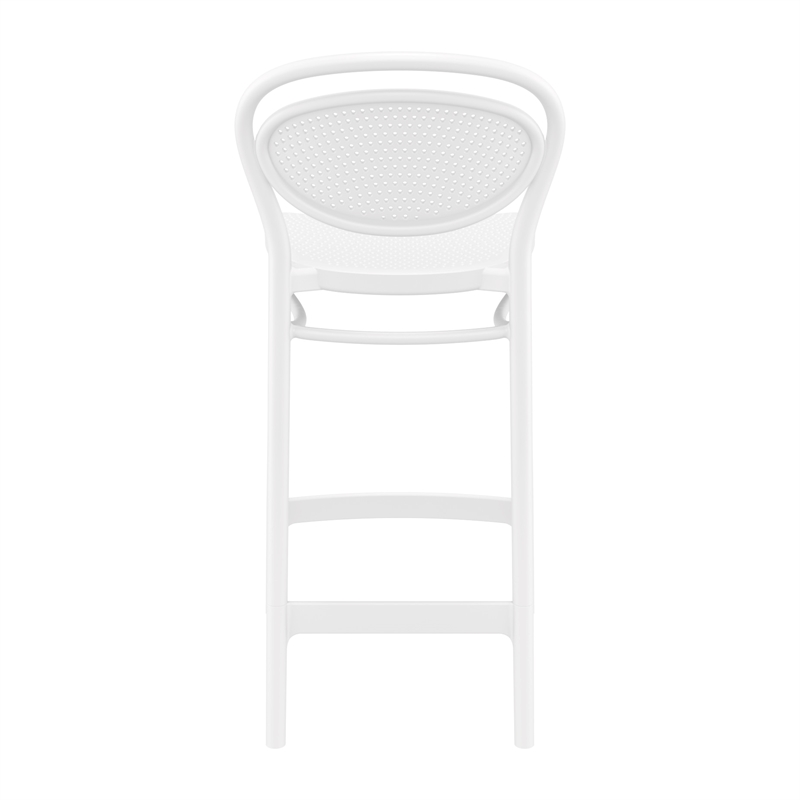 Home Square Indoor Outdoor Counter in Stool White - Set of 2