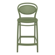 Home Square Indoor Outdoor Counter Stool in Olive Green - Set of 2