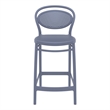 Home Square Indoor Outdoor Counter Stool in Dark Gray - Set of 2