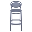 Home Square Indoor Outdoor Bar Stool in Dark Gray - Set of 2