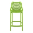 Home Square Patio Counter Stool in Tropical Green - Set of 2