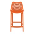 Home Square Patio Counter Stool in Orange Finish - Set of 2