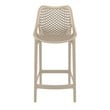 Home Square Patio Counter Stool in Dove Gray Finish - Set of 2