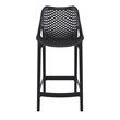 Home Square Patio Counter Stool in Black Finish - Set of 2