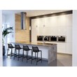 Home Square Patio Counter Stool in Black Finish - Set of 2