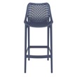 Home Square Patio Bar Stool in Dark Gray Finish - Set of 2