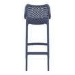 Home Square Patio Bar Stool in Dark Gray Finish - Set of 2