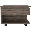 Home Square Luanda Lift Top Wood Coffee Table in Dark Brown - Set of 2
